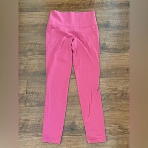 Athleta Salutation Stash Pocket II 7/8 Tights pink - Women's size: ST